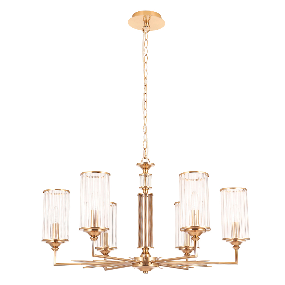Подвесная люстра Crystal Lux GLORIA SP6 BRASS