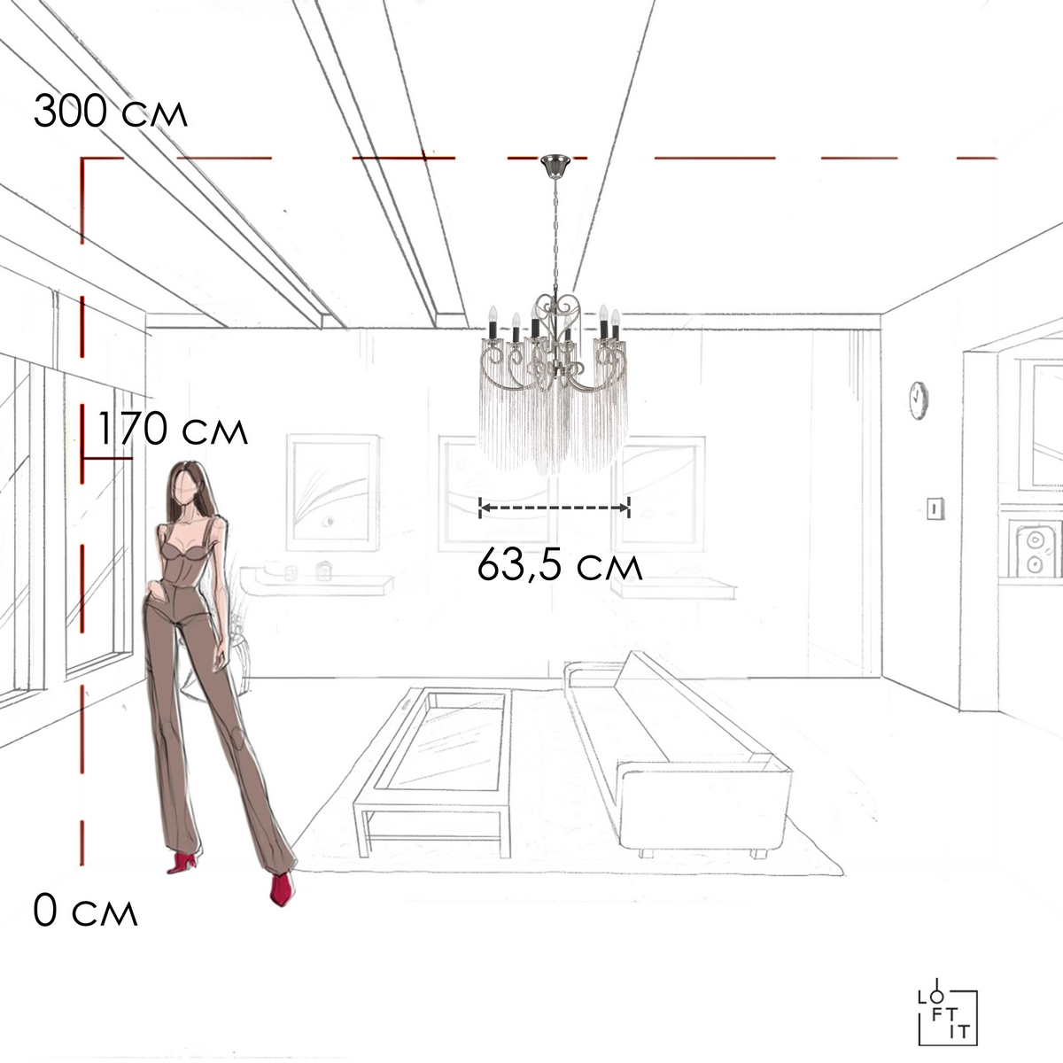 Подвесная люстра Loft IT Wonderland 10405/6