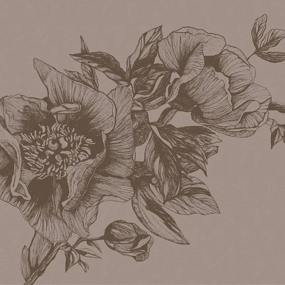 Панно Coordonne 9500703V Giant Peonies Cacao