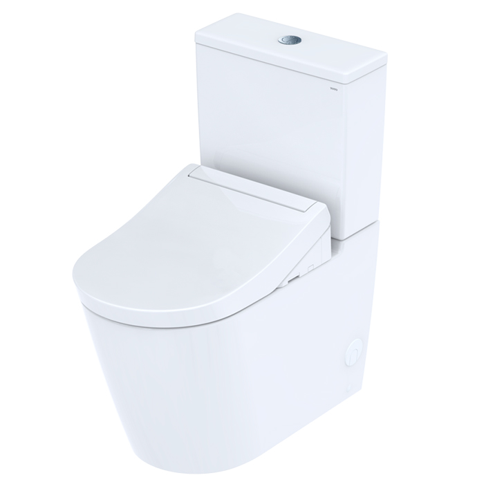 TOTO RP Унитаз моноблок 38x70x43см, безободковый, Tornado, сиденье Washlet RG, цвет: белый