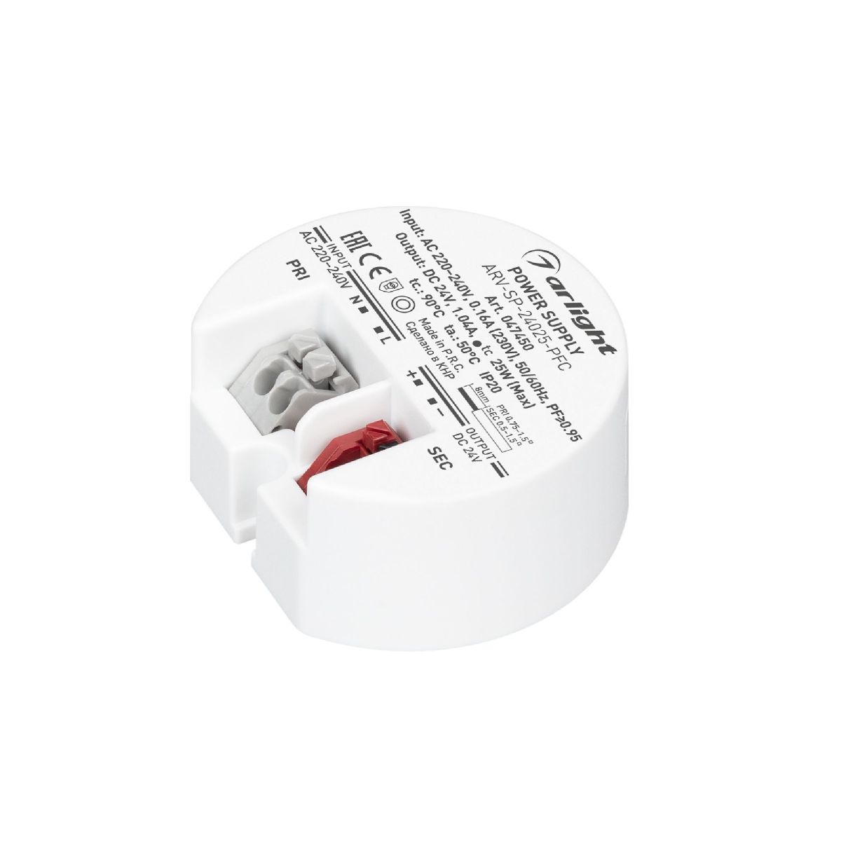 Блок питания Arlight ARV-SP-24025-PFC (24V, 1A, 25W) 047450