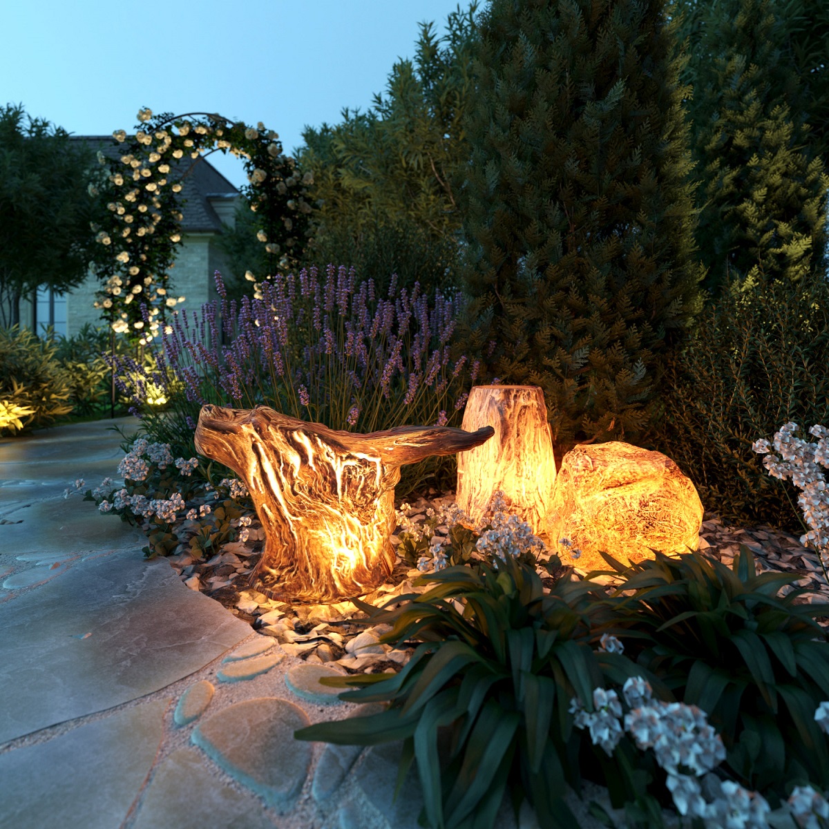 Ландшафтный светильник Odeon Light Nature Valinor 7209/5GL