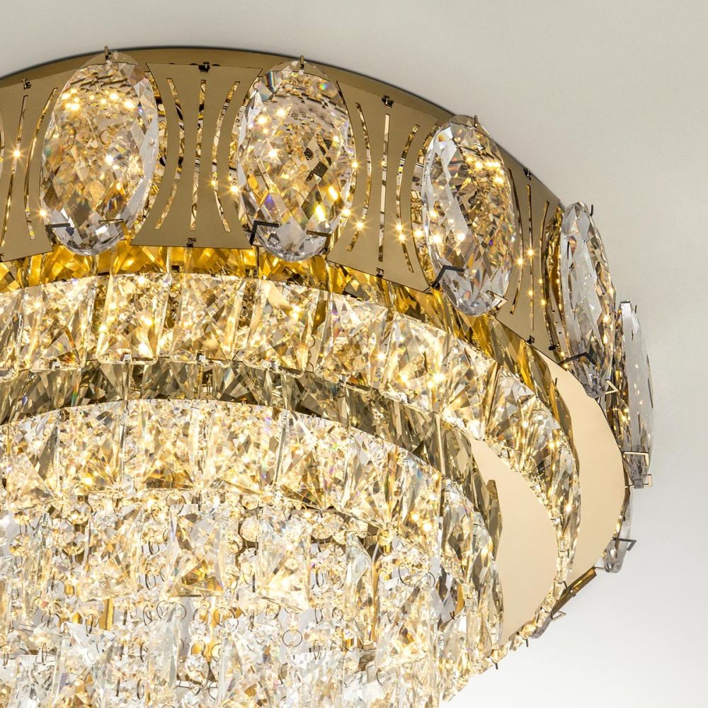 Потолочная люстра LED4U L9438-500 GD с УД