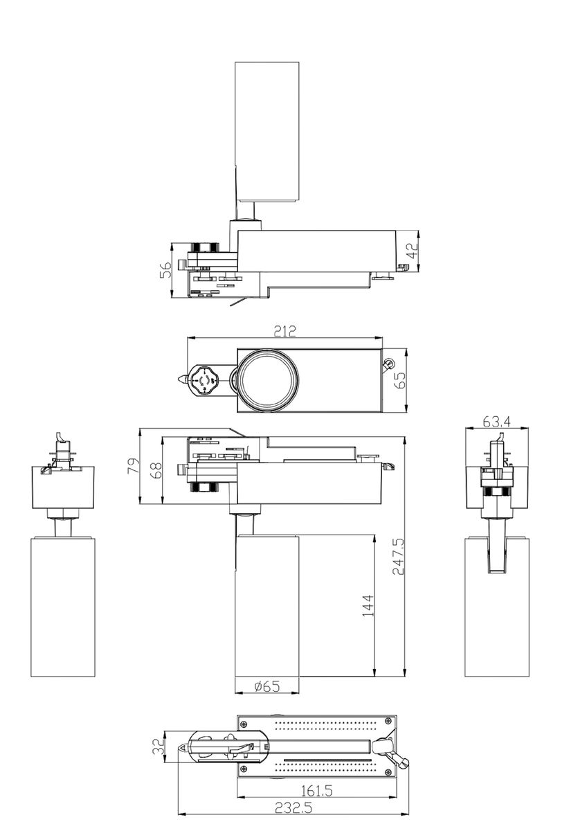 Трековый светильник ЭРА SТR-30-36-30K-W20 Б0049772