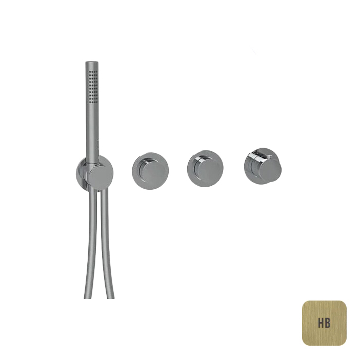 Almar Modular Смеситель для душа, настенный, термостатический, цвет: High Brass Brushed PVD