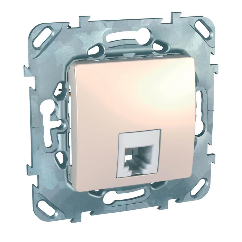Розетка телефонная RJ11 Schneider Electric Unica MGU5.492.25ZD