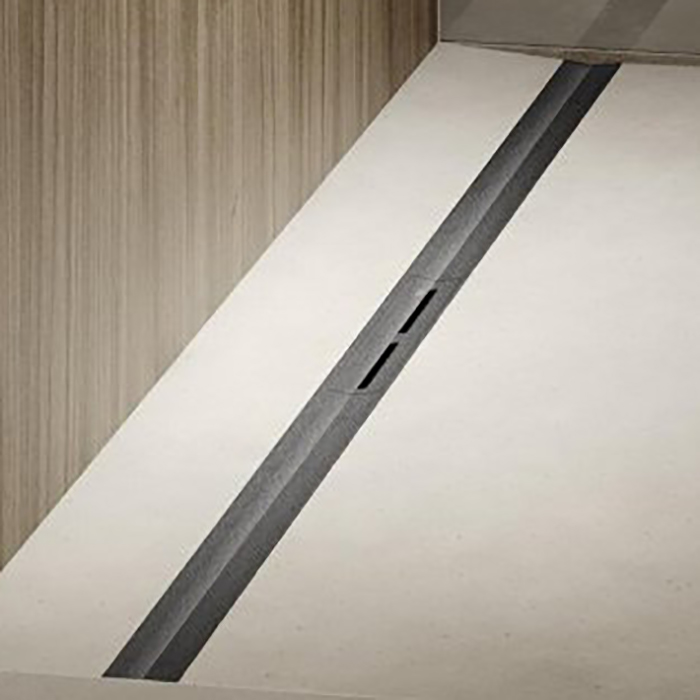 TECEdrainprofile Профиль для душа 80см, цвет: PVD Brushed stainless steel, black/сатин, черный