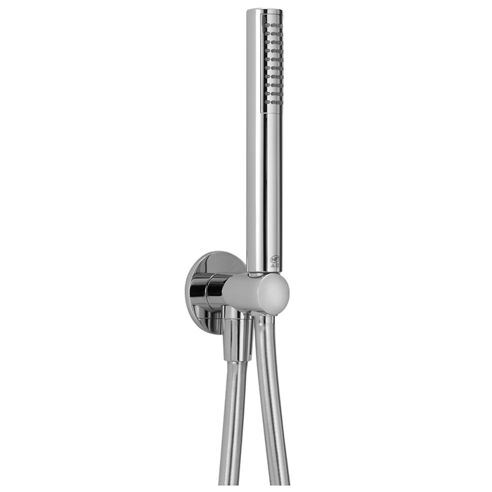 CISAL Shower Душевой гарнитур:ручная лейка,шланг 150 см,вывод с держателем, цвет: хром