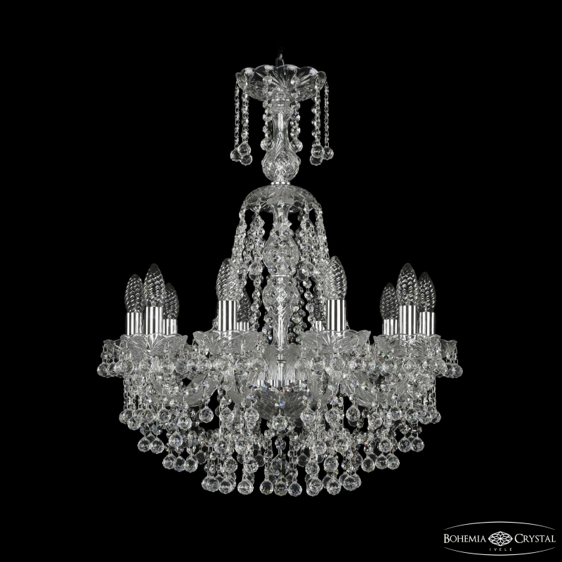 Подвесная люстра Bohemia Ivele Crystal 1409/10/195/XL-67 Ni