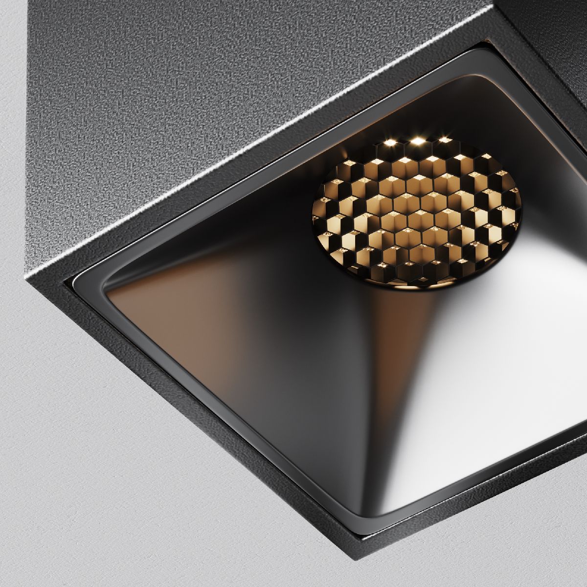 Накладной светильник Maytoni Alfa led C065CL-8W2.7K-SQ-B