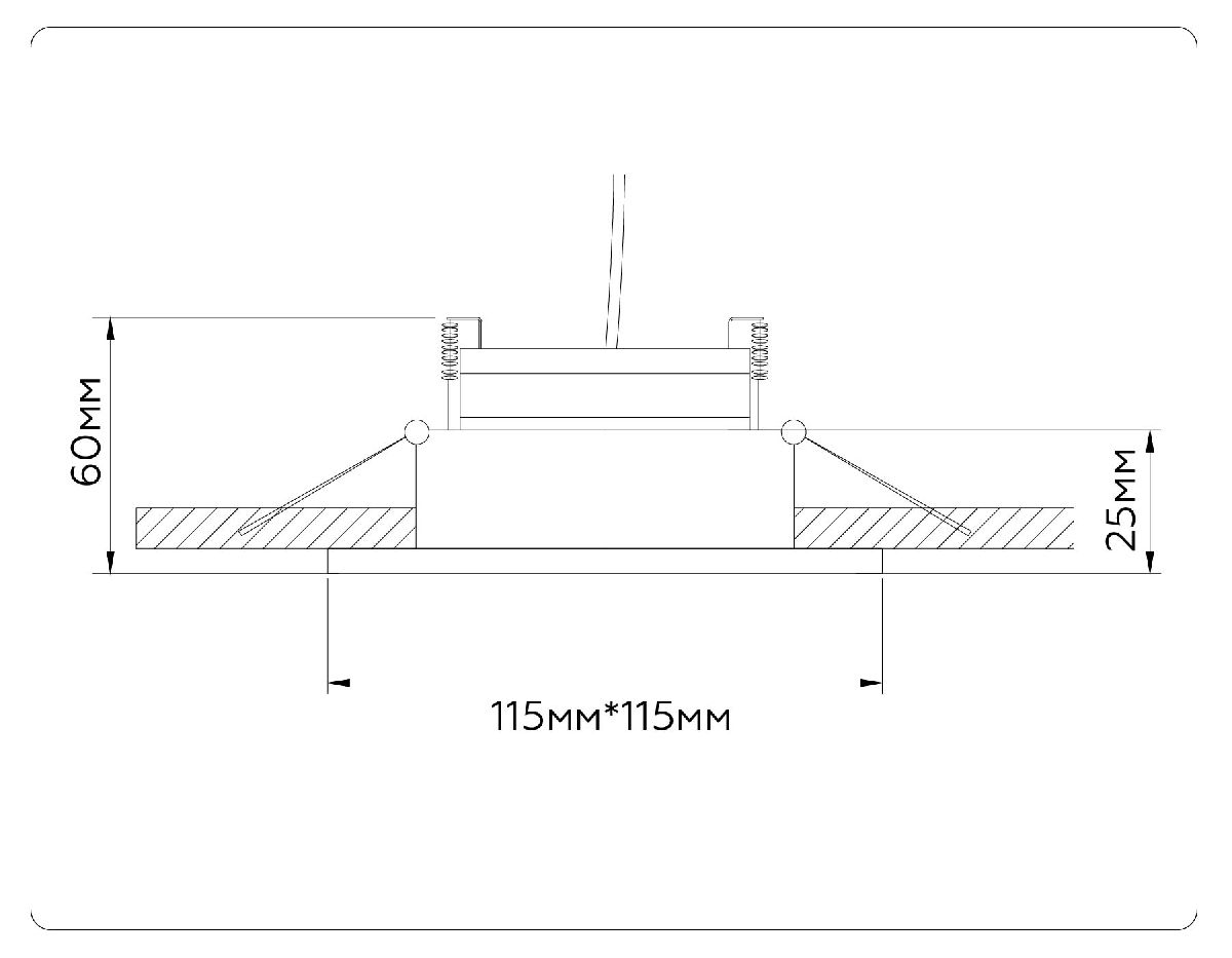 Встраиваемый светильник Ambrella Light GX Standard Tech Techno Spot TN52337