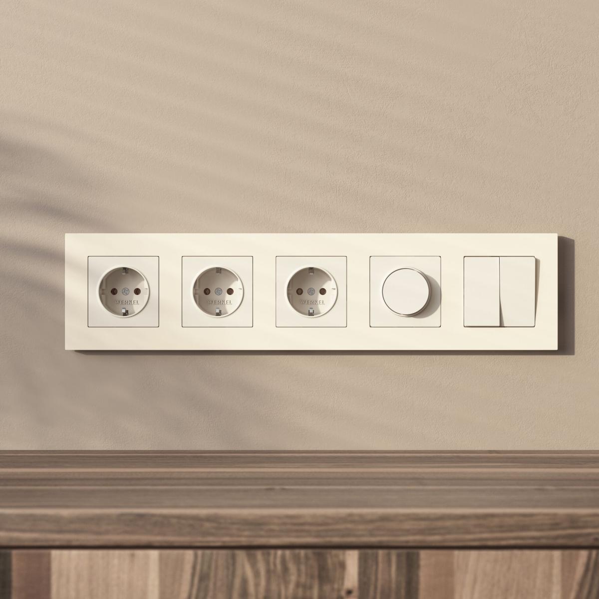 Рамка на 5 постов Werkel Slab (айвори софт) W0052962 4690389207938 a067787