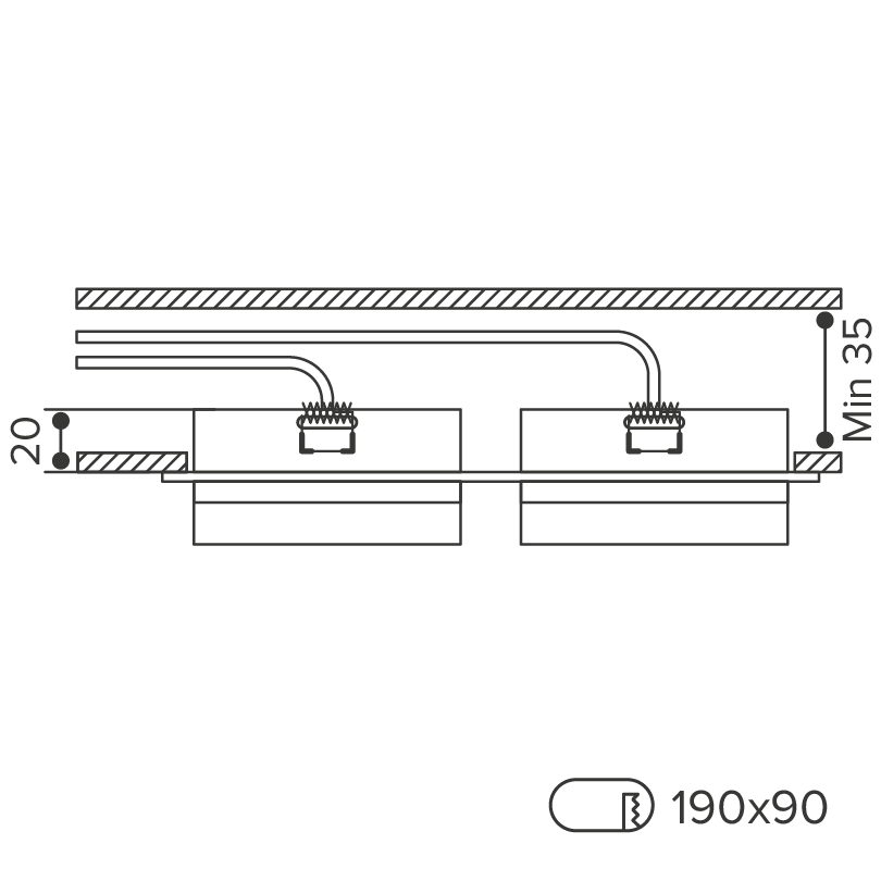 Встраиваемый светильник Wolta Luce WDL-GX53/06W-02