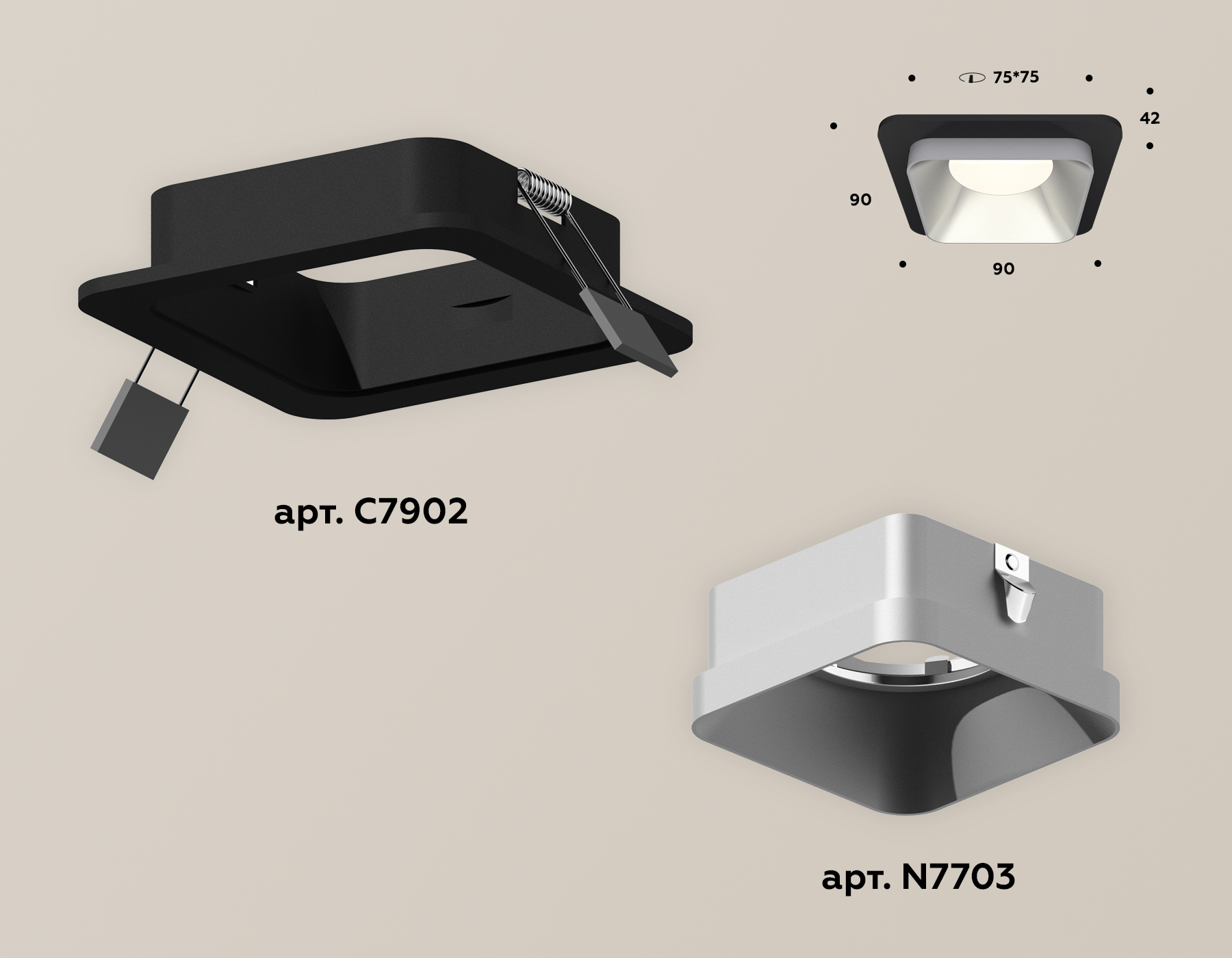 Встраиваемый светильник Ambrella Light Techno XC7902003 (C7902, N7703)