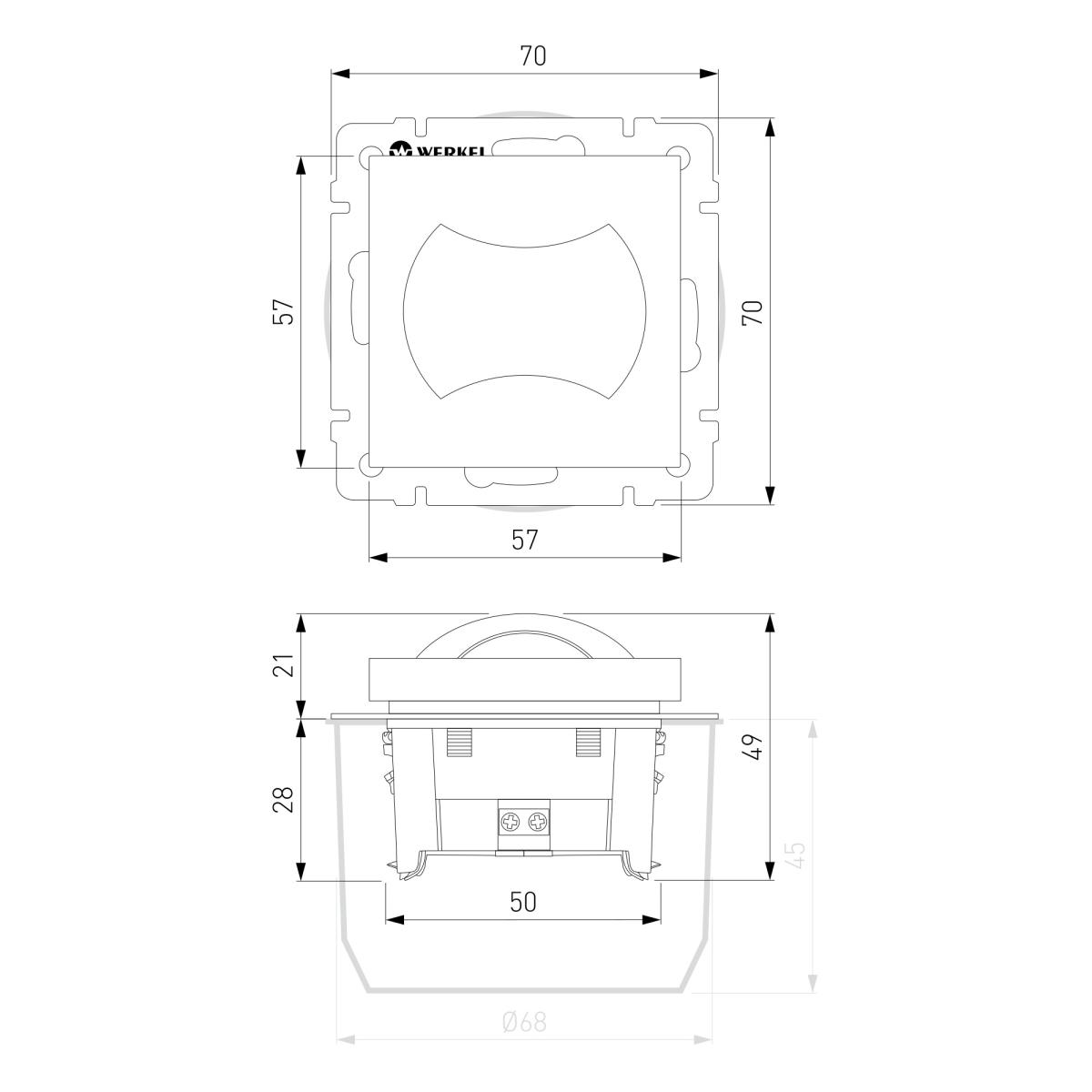 Встраиваемая подсветка Werkel Moon 4690389179235 W1154501 a057494