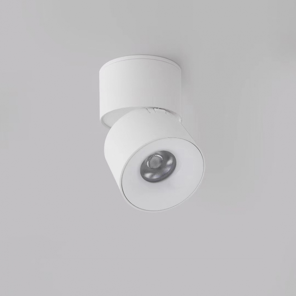 Накладной спот iLedex Metrica 115-12W-D70-4K-55DG-WH