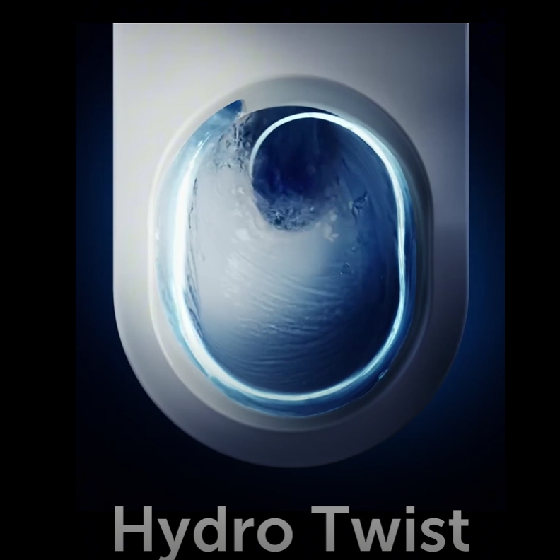 Ideal Standard I.life O Унитаз подвесной 35x53см, безободковый, смыв HydroTwist, крепление, сиденье soft-close. цвет: белый