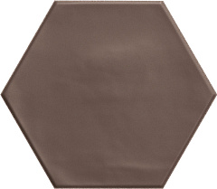 CERAMICA RIBESALBES GEOMETRY Hex Brown Matt