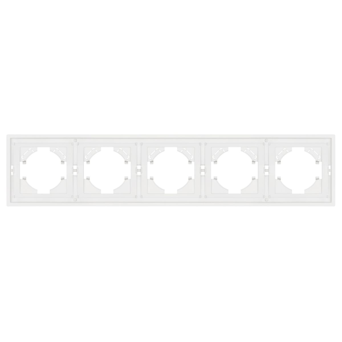 Рамка пластиковая на 5 постов Arlight FRM-TENDO-SFPL-5-WH 054660