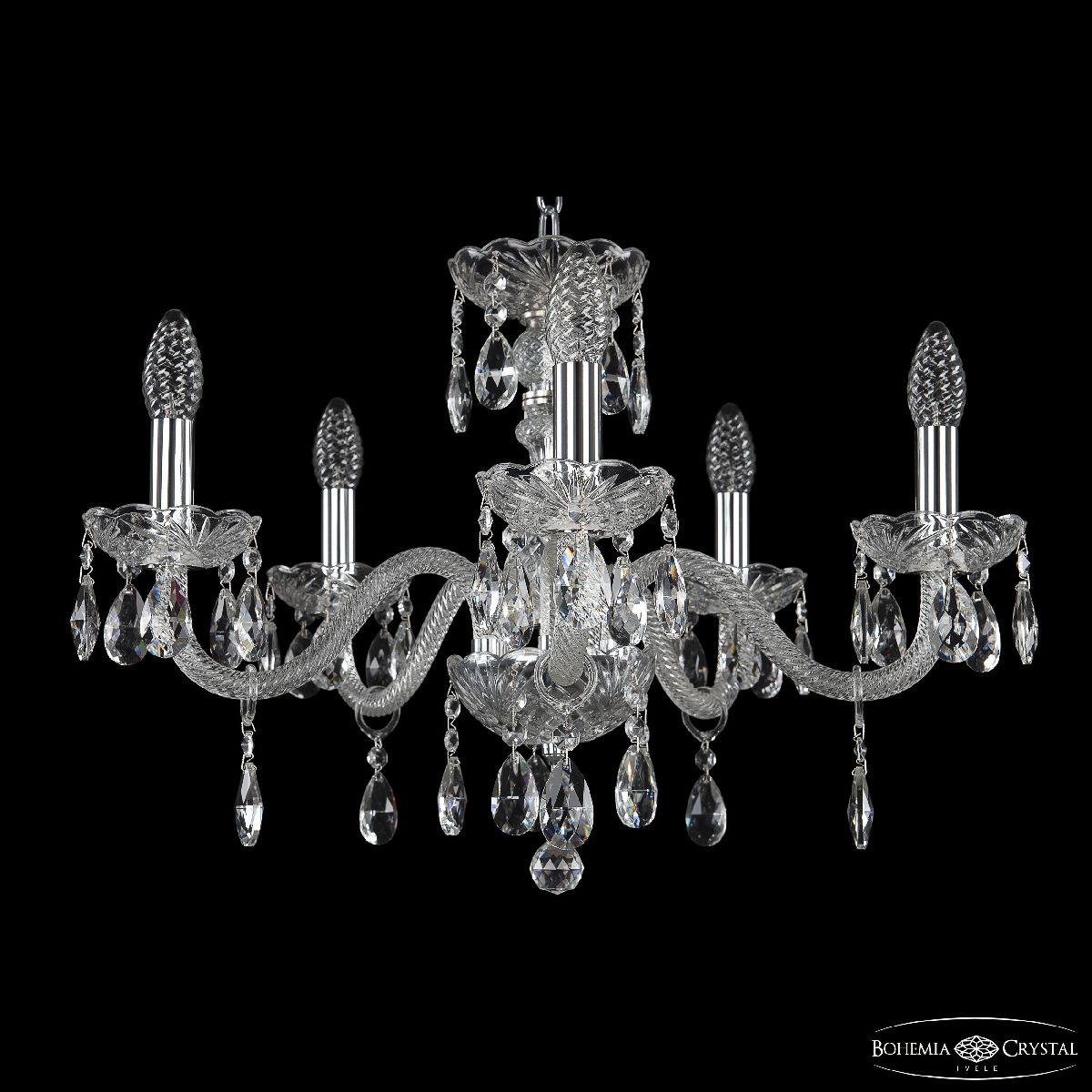 Подвесная люстра Bohemia Ivele Crystal 117/5/195 Ni