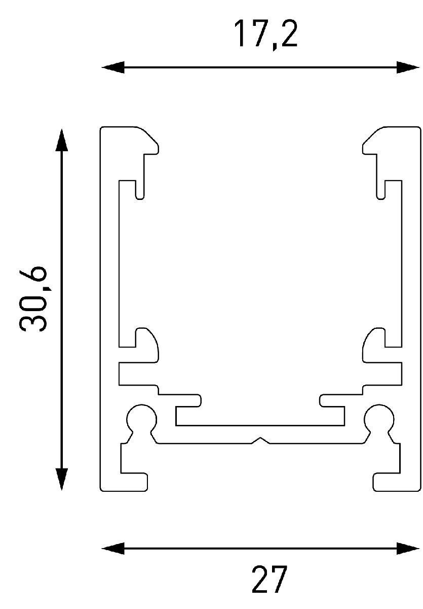 Шинопровод накладной Lumker SY-LINK-20S1S-2.5-BL 019274