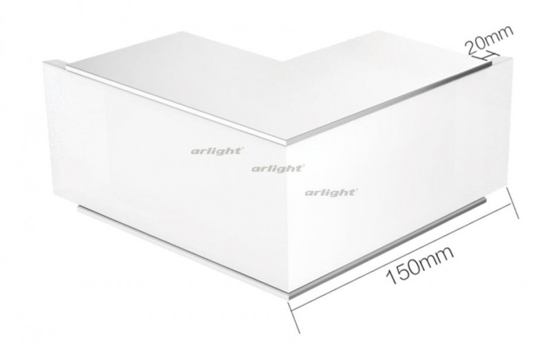 Угол Arlight S2-LINE-10570-L90W внешний 021269