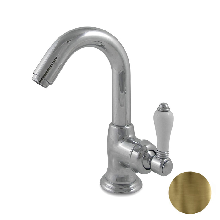 Nicolazzi Petit Mont Blanc Смеситель для раковины, 1 отв., цвет: Bronze Plated