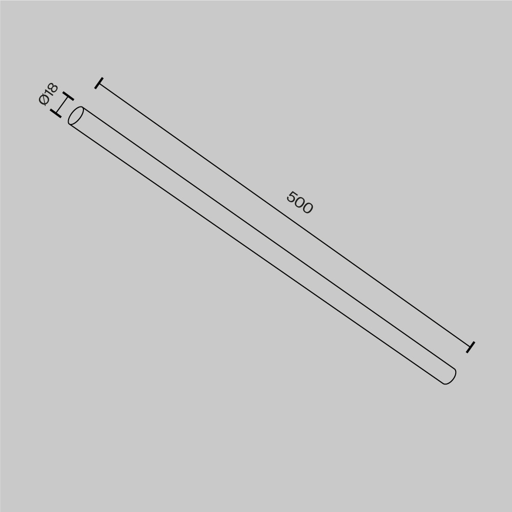 Соединитель для штанговой системы Maytoni Axity CA001-L500-BS