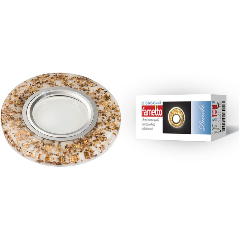 Встраиваемый светильник Fametto Luciole DLS-L108 GU5.3 CHROME/WHITE