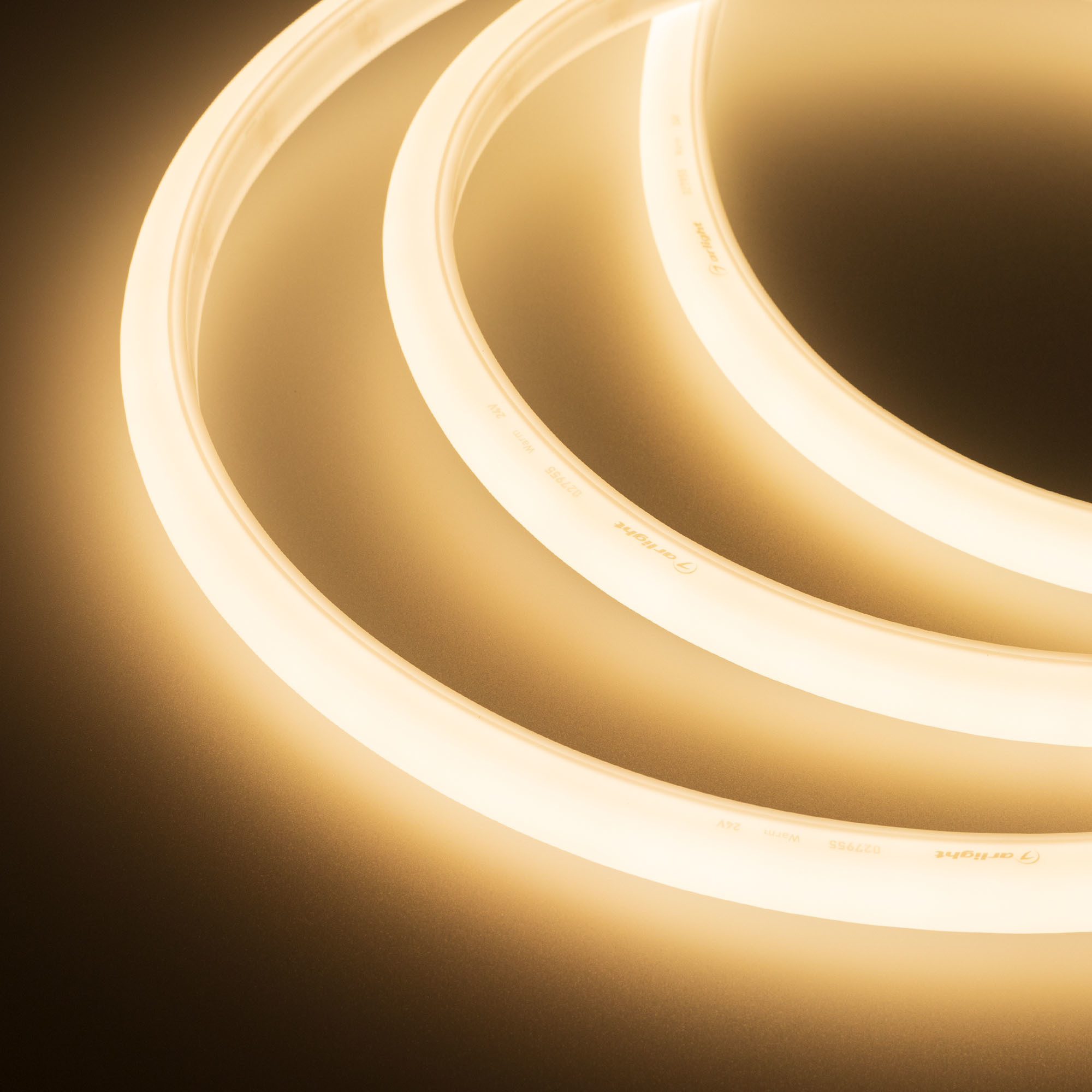 Лента герметичная Arlight MOONLIGHT-TOP-A144-16x15mm 24V Warm3500 (9.6 W/m, IP65, 2835, 5m, Wire x1) 038604
