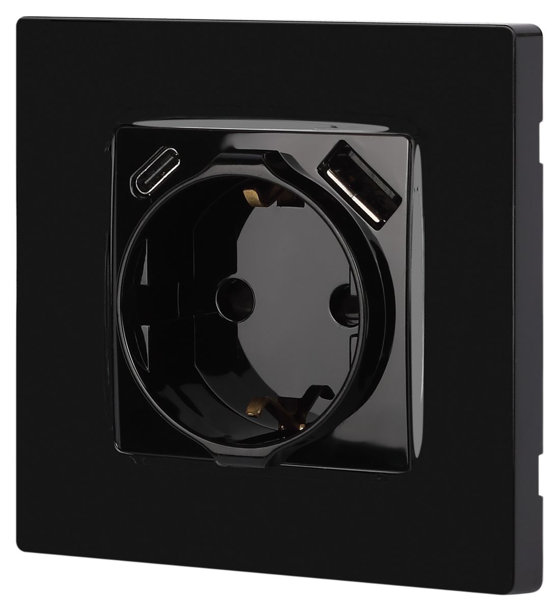 Розетка со шторками с USB type-A+C Эра 12-4108-06 Б0067746