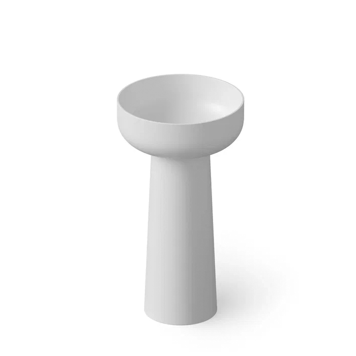 Dea Design Pedestal Basin Раковина 48х48х88см., напольная, без отв., Solid Surface, цвет: White №18