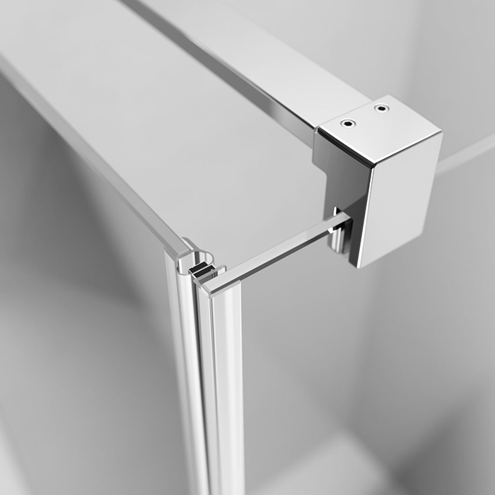 Radaway Nes KDJ II Душевая дверь 100см, распашная, левая, стекло прозрачное, покрытие Easy Clean, профиль: хром
