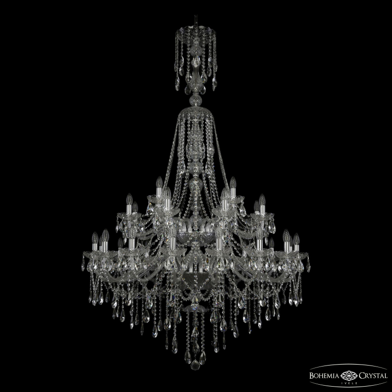 Подвесная люстра Bohemia Ivele Crystal 1415/16+8+4/400/XL-185/2d Ni