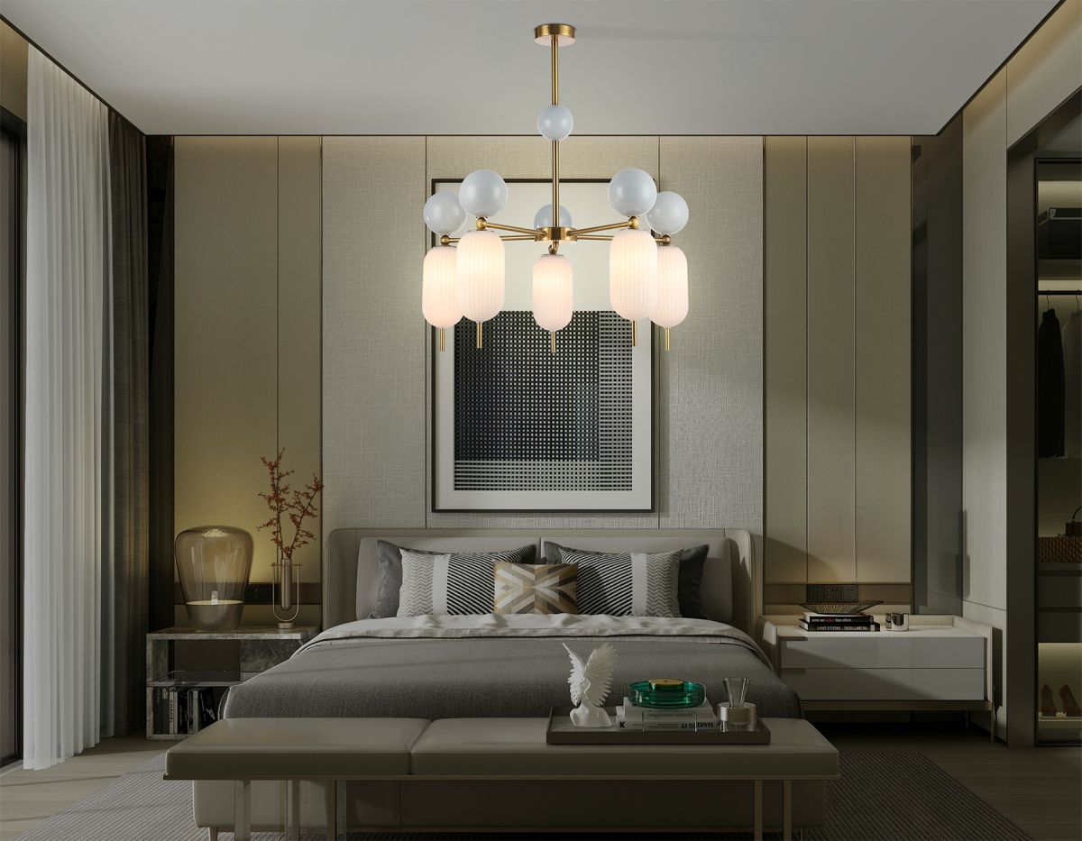 Люстра на штанге Ambrella Light High Light Ceramo Modern LH53104
