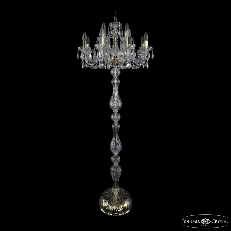 Торшер Bohemia Ivele Crystal 1402T1/8+4/195-165 G