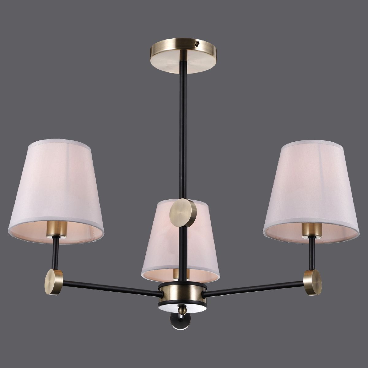 Люстра на штанге Illumico IL0394-3CSQ-24 BK AB CASTOR