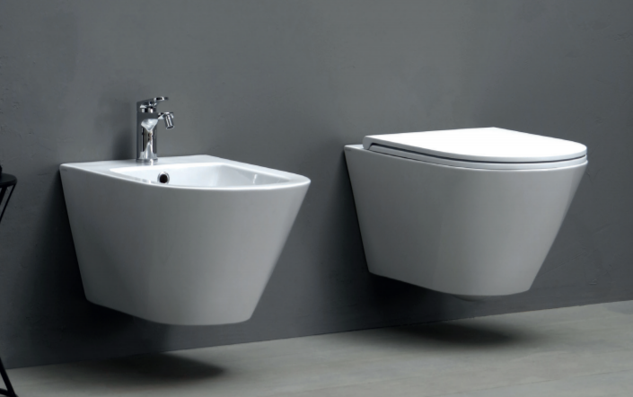 Azzurra Forma Унитаз подвесной безободковый 54х37х34см с сиденьем soft close антигрязевое покрытие, цвет: белый