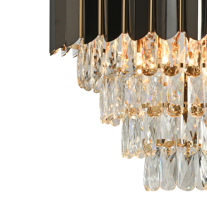Подвесная люстра Natali Kovaltseva DARIAN II 81448/8C GOLD BLACK