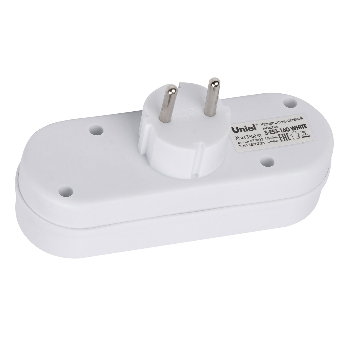Сетевой разветвитель Uniel S-ES3-16O WHITE UL-00011231