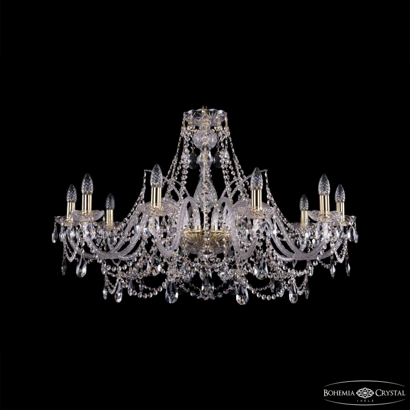 Подвесная люстра Bohemia Ivele Crystal 1411/10/360 G