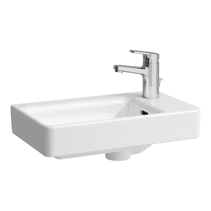 Laufen Base Тумба с раковиной, 47x26.5x53см, 1 дверца, петли справа, органайзер для ящика, цвет: белый матовый