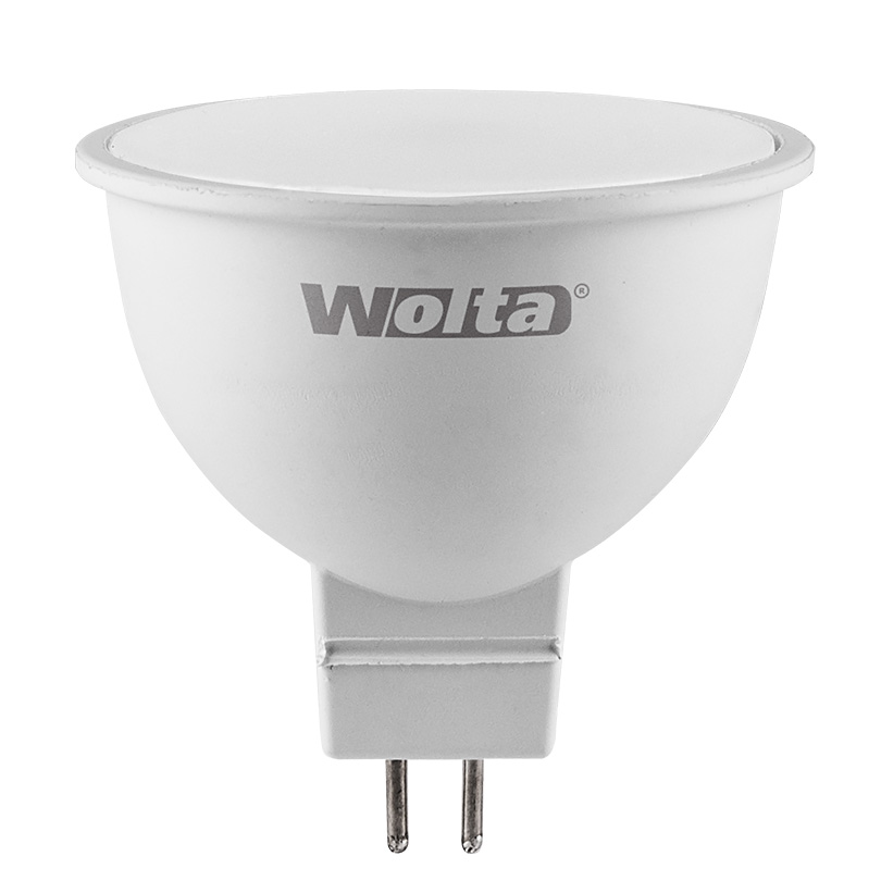 Светодиодная лампа WOLTA 5Вт 3000K GU5.3 матовая 25YMR16-220-5GU5.3