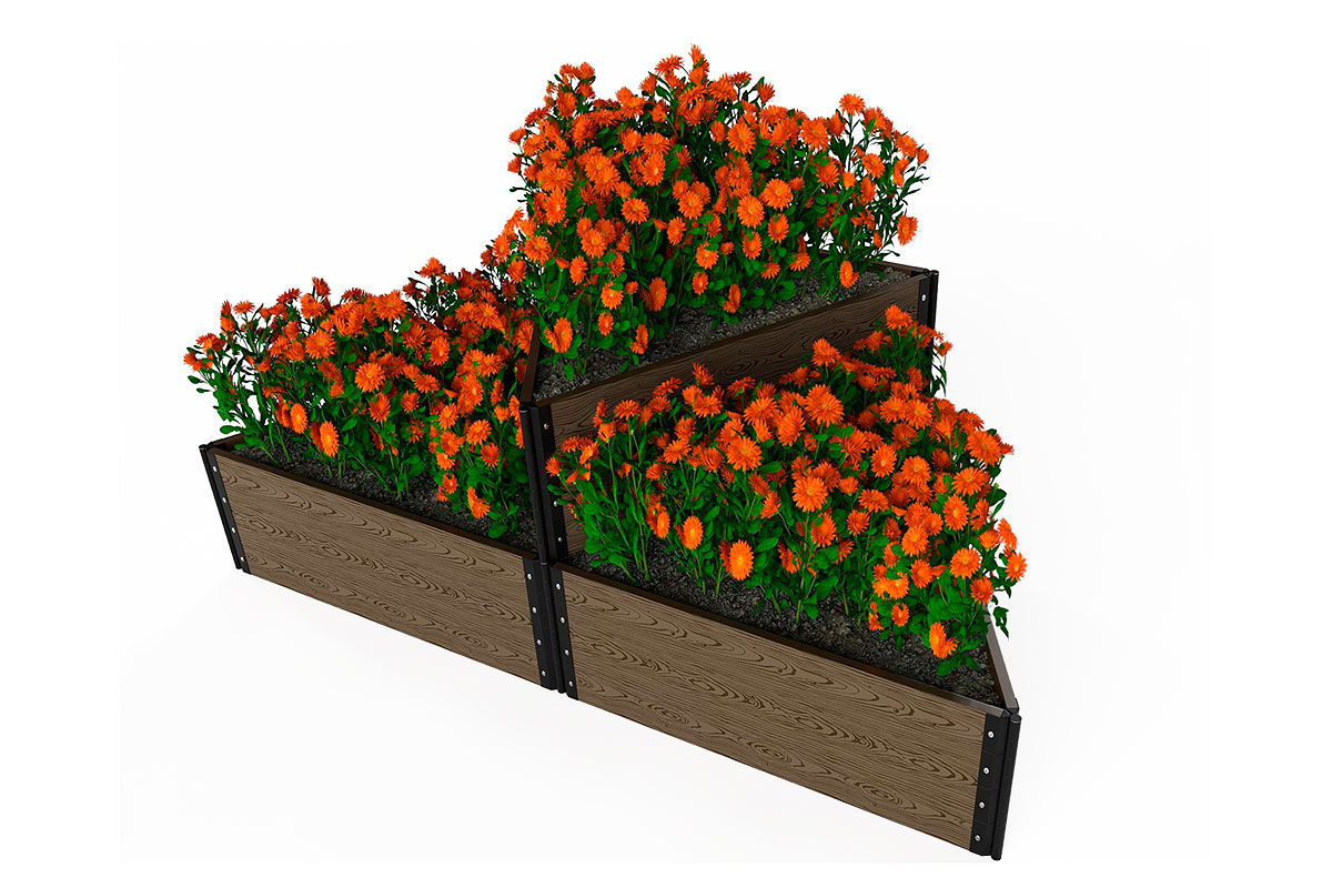 Доска грядочная Holzhof 300*30*2950мм, тиснение 3D