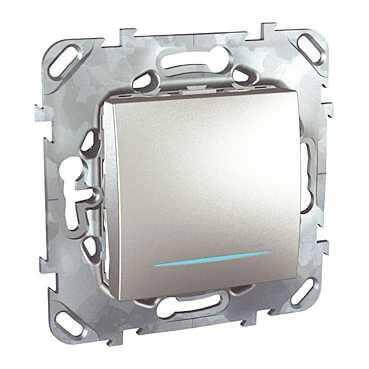 Выключатель одноклавишный с подсветкой Schneider Electric Unica MGU5.201.30NZD