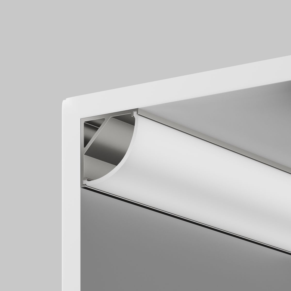Рассеиватель для профиля (Дуга, Белый, 2 м) Maytoni Led Strip  ALM-1616R-O-DF-2M