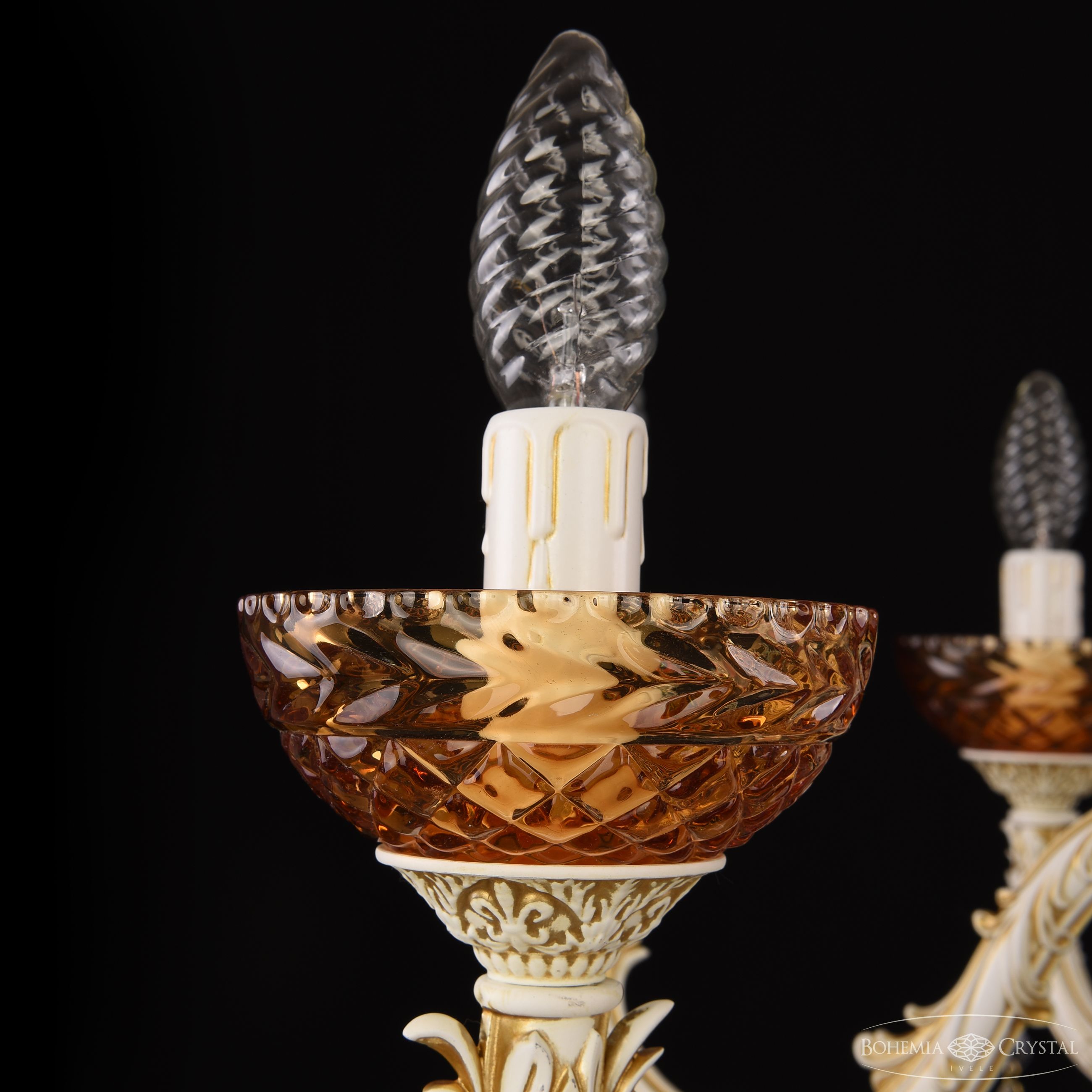Подвесная люстра Bohemia Ivele Crystal AL79101/8/250 B WMG P Amber/M-1F