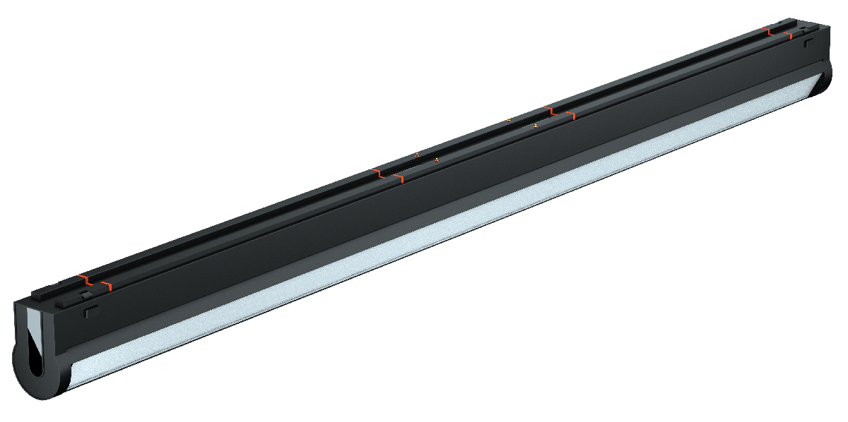 Трековый магнитный светильник iLedex Vision 4825-040-L497-24W-110DG-3000K-BK