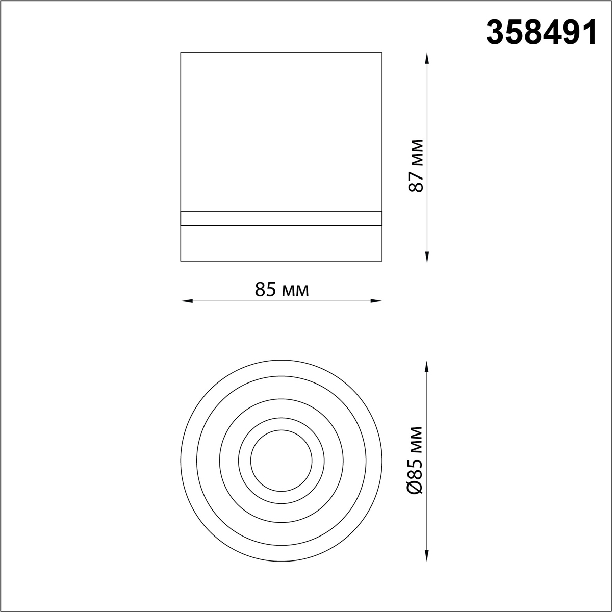 Накладной светильник Novotech Arum 358491