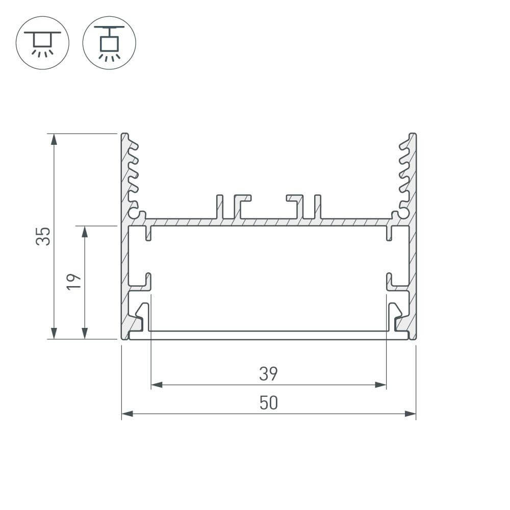 Профиль Arlight SL-LINE 029040